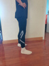 特步X YOUNG特步少年褲子透氣舒適緊身運動長褲跑步褲子 純正黑 150 cm 曬單實拍圖
