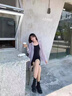 DAVEY MODE套裝女兩件套2025年新款夏裝韓版防曬衣黑色背心短裙時(shí)尚兩件套 連衣裙防曬衣【兩件套】 M :建議85-100斤 曬單實(shí)拍圖
