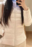 小野和子外套女立領氣絨服秋冬24年輕薄棉服保暖可機洗夾棉衣 曬單實拍圖