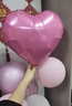 泓衍（HONGYAN）地飄氣球裝飾場(chǎng)景布置兒童周歲幼兒園美少女生日滿(mǎn)月汽球立柱派對 【地飄】愛(ài)心粉色+燈 15個(gè) 曬單實(shí)拍圖