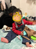 戴維貝拉（DAVE＆BELLA）兒童褲子2025秋裝新款男寶寶牛仔背帶褲小童針織休閑褲寶寶長褲 牛仔藍(lán)【現(xiàn)貨】 80 cm（建議身高73-80cm） 曬單實拍圖