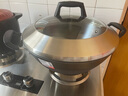 康巴赫炒鍋雙耳鐵鍋鑄鐵無(wú)涂層不粘炒菜鍋加深加大防銹燉炒鍋電磁爐燃氣 燉炒鍋 +蒸格 【鼎釜鑄鐵】 38cm 曬單實(shí)拍圖