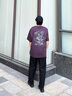 卡賓【AI風(fēng)格印花】男裝 短袖T恤新款涼感功能潮流百搭 深紫色59 曬單實(shí)拍圖