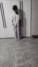 淘尼鼠女童褲子夏季薄款兒童夏裝闊腿褲運(yùn)動休閑褲大童女孩冰絲防蚊長褲 米白色 150 曬單實拍圖