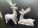 笨鳥(niǎo)創(chuàng  )意招財鹿擺件輕奢高檔創(chuàng  )意酒柜裝飾品客廳玄關(guān)桌面家居喬遷新居禮品 一鹿有你-白色套裝 曬單實(shí)拍圖