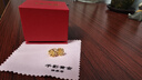 千影黃金耳釘9999足金女款真金耳環(huán)素金耳飾大花頭年輕人結婚首飾按克 重約3.42-3.6g(含工費35) 曬單實(shí)拍圖