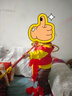 莞町電影魔童降世哪吒同款衣服哪吒服裝兒童西游記cos服幼兒園演出服 有扣六件套+圈+肚兜+槍 120 曬單實(shí)拍圖