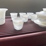 澤名家冰種玉瓷茶具套裝家用新款素?zé)w碗喝茶茶杯功夫茶具套裝 旭日東升茶具套裝 10頭 曬單實(shí)拍圖