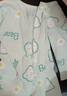婧麒（JOYNCLEON）嬰兒連體衣新生兒衣服純棉夏季款7A嬰兒短袖寶寶夏裝薄款哈衣 綠色 73cm 【6-9個月，體重7.2-9kg】 曬單實(shí)拍圖