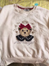 Teenie Weenie小熊女裝衛衣秋冬季圓領(lǐng)時(shí)尚刺繡學(xué)院風(fēng)白色休閑上衣 乳白色 L (170) 曬單實(shí)拍圖