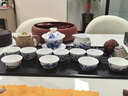 千絲家 景德鎮(zhèn)手繪青花瓷功夫茶具套裝高檔家用客廳中式陶瓷蓋碗茶杯 王者之香[蓋碗]8件套 曬單實拍圖