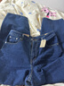 Levi's?SilverTab?25春夏新款女士美式復(fù)古時(shí)尚寬松直筒牛仔褲 藍(lán)色 29 (28) 曬單實(shí)拍圖