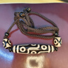 石玥珠寶精品橫穿九眼老天珠吊墜項(xiàng)鏈本命年護(hù)身符玉髓瑪瑙掛墜男女士款 曬單實(shí)拍圖