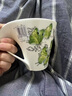 唯寶（Villeroy Boch）時尚波浪咖啡杯陶瓷杯插畫手繪動物馬克杯水杯情侶杯子禮物綠蝴蝶 曬單實拍圖