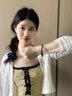 BOEAY黑曜石綠檀木女生手鏈女士輕奢高端手鐲串生日禮物女生送老婆首飾 6mm-黑曜石綠木檀手串 曬單實(shí)拍圖
