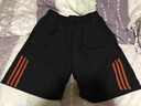 運動(dòng)短褲男潮跑步速干五分中褲子夏季潮牌ins寬松休閑大褲衩外穿 白條【佰斯樂(lè )K119】 XL 【115-130斤】 曬單實(shí)拍圖