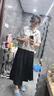 伊芙麗（eifini）【商場(chǎng)同款】伊芙麗半身裙1F4140451-1 黑色 M 160/64A 曬單實(shí)拍圖