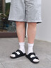 愛步（ECCO）拖鞋男 25年夏季沙灘一腳套外穿男鞋 科摩500984 黑色50098402001 40 曬單實(shí)拍圖