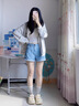 依思 Q（exull）厚底洞洞鞋女2025新款夏季透氣輕便包頭涼鞋女防滑耐磨涼拖鞋女 米綠-明亮彩虹 37-38 曬單實拍圖