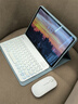 GOMI適用榮耀平板9/X9/10鍵盤(pán)保護套12.1英寸磁吸柔光版X8Pro/MagicPad13/pad2/3/gtpro保護殼鼠標套裝 天云藍+白色藍牙鍵盤(pán)（圓形鍵帽）+白鼠標 榮耀平板X(qián)9（11 曬單實(shí)拍圖
