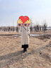 音兒（YINER）【新中式】音兒專(zhuān)選2025春季新款中長(cháng)款立領(lǐng)仿皮草外套 淺杏 L 曬單實(shí)拍圖