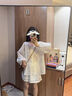 衣典零一（LEDIALYI）蕾絲勾花襯衫短褲套裝女2025夏季新款小個子洋氣質顯瘦減齡兩件套 白色 S （建議105斤以內） 曬單實拍圖