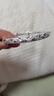 CS中國白銀集團 滿天星純銀手鐲女999足銀開口實心鐲子七夕節(jié)禮物女 滿天星 扁形推拉款【20g】 曬單實拍圖