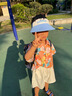 G.DUCKKIDS小黃鴨男童夏裝襯衫套裝2025新款兒童港風(fēng)襯衫沙灘兩件套夏天衣服 桔色 120 (建議105-115cm 4-5.2周歲) 曬單實(shí)拍圖