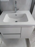 榮潔（RONGJIE）65cm75/85/95/105厘米浴室柜陶瓷一體盆現代簡(jiǎn)約洗臉衛生間洗漱臺 燒制一體陶瓷盆65cm+智能全鏡柜 曬單實(shí)拍圖