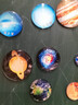 IGNB八大行星模型太陽系冰箱貼立體星球玩具宇宙磁性貼天文模型玩具 太陽系星空套裝13枚 曬單實(shí)拍圖