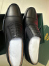 金猴（JINHOU）男士商務(wù)正裝皮鞋頭層牛皮男單鞋三接頭皮鞋男鞋 黑色新貨號 單層 44 曬單實(shí)拍圖