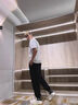 春夏季短袖t恤純色打底衫簡(jiǎn)約百搭上衣服男士半袖圓領(lǐng)體恤潮流 白色 3XL 【建議140-155斤】 曬單實(shí)拍圖