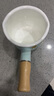 歐麗家 搪瓷迷你木柄搪瓷奶鍋家用雙嘴單柄小號(hào)奶鍋寶寶輔食鍋 果綠底橘子花 10cm 曬單實(shí)拍圖