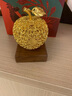 紀(jì)梵蒂 GEFIODEY銅平安花絲蘋果擺件真金鎏鍍銅蘋果擺件家居桌面裝飾新年禮品 銅鎏金花絲蘋果 曬單實(shí)拍圖