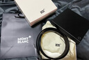 萬寶龍MONTBLANC馬蹄形鍍釕涂層針扣皮帶腰帶3cm128803七夕禮物 曬單實拍圖