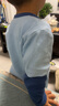 棉大班（MIANDABAN）男童長袖t恤寶寶薄款兒童秋衣外穿純棉上衣打底衫秋裝2025年新款 藍(lán)色 100 CM 曬單實(shí)拍圖