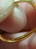 鑫誠盛 黃金小方戒3D硬金方形戒指足金999古法幾何指環(huán)足金光面情侶對戒 光圈方戒約1.1g（19#） 曬單實(shí)拍圖