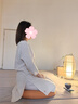 朵朵·可可25春夏季新款棉麻簡(jiǎn)約寬松禪修站樁練功服長(zhǎng)袖長(zhǎng)褲女套裝 米杏 S (155) 曬單實(shí)拍圖