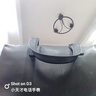 澳懿男士手提包真皮商務公文包頭層牛皮男包時尚大容量15.6英寸電腦包 頭層牛皮黑色款 可裝 15.6英寸 曬單實拍圖