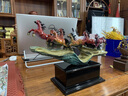 慕芳閣（MONFONGO）全銅馬擺件客廳玄關(guān)辦公室桌面裝飾擺件高檔公司開業(yè)禮品喬遷禮物 八駿雄風(fēng)彩銅馬48.5*9*34厘米 曬單實(shí)拍圖
