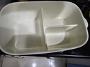 喜得潤奶油風(fēng)陶瓷分格飯盒可微波爐加熱專用保鮮碗學(xué)生上班族三格便當盒 奶白-三格便當盒帶蓋 單件裝 曬單實拍圖