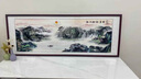墨派新中式掛畫(huà)客廳背景墻裝飾畫(huà)辦公室書(shū)房字畫(huà)山水畫(huà)國畫(huà)橫幅壁畫(huà) 江山如此多嬌 160*60cm/實(shí)木框(適合2.0米沙發(fā)) 實(shí)木邊框 曬單實(shí)拍圖