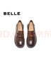 百麗（Belle）元寶樂(lè )福鞋女2025秋新棕色英倫粗跟小皮鞋單鞋D2S1DCA5預售 咖啡色 40 (250mm) 曬單實(shí)拍圖