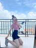 莫代爾安全褲女防走光夏季免穿內(nèi)褲二合一收腹提臀三分瑜伽鯊魚打底短褲 深灰色【收腹提臀 免穿內(nèi)褲】 2XL 適合135-150斤 曬單實拍圖
