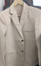 羅蒙（ROMON）高端休閑西服男春夏季輕薄外套中年商務(wù)西裝仿亞麻 淺咖 XL 180 曬單實拍圖