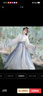 督型漢服成人女學(xué)生古裝仙女裙齊胸襦裙古裝改良古風(fēng)清新唐裝日常班服 米碟藍色 L 曬單實(shí)拍圖