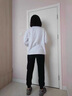 班尼路（Baleno）重磅橡筋收腳褲子女春秋季2025年寬松休閑百搭通勤運(yùn)動束腳衛(wèi)褲  曬單實拍圖
