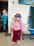 G.DUCKKIDS童裝女童春裝套裝兒童服裝小童春裝運(yùn)動(dòng)衛(wèi)衣兩件套1-3女寶寶衣服 粉紅色草莓熊【春秋款】 90 尺碼1~2歲【 80-90cm】 曬單實(shí)拍圖
