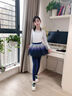 NICKYBABY女童打底褲春秋外穿兒童褲裙假兩件褲子2025新款春裝春季網(wǎng)紗裙褲 2106藍色【春秋款】 160 曬單實拍圖