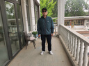 NOTHOMME“如影”無(wú)氟防水城市輕戶外自收納輕量立領(lǐng)防風(fēng)夾克外套 青石綠 L 曬單實(shí)拍圖